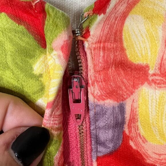 Vintage 60s Kamehameha Hawaiian Dress Floral Fit & Flare Cap Sleeve Womens XS - Picture 5 of 7